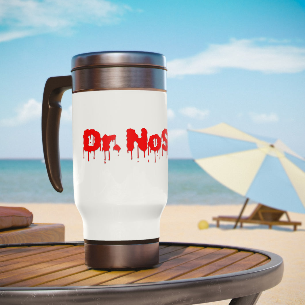 Dr. NoSleep™ Stainless Steel Travel Mug (14oz) - White